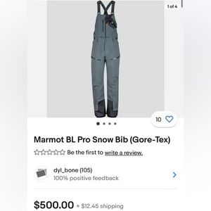 Marmot BL Pro Snow Bib medium